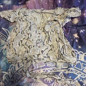 Snake Print Women's Top